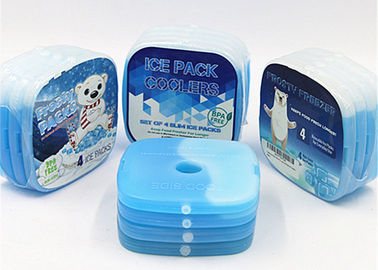 حزم الجليد البلاستيك الصلب الأزرق مخصص للأغذية 12.2 * 12.2 * 1.2 سم