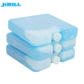 الصف الغذائي HDPE + SAP حزم الثلج المصغرة كتلة الثلج / هلام الثلج داخل سائل 10 * 10 * 2 سم للأطعمة المجمدة